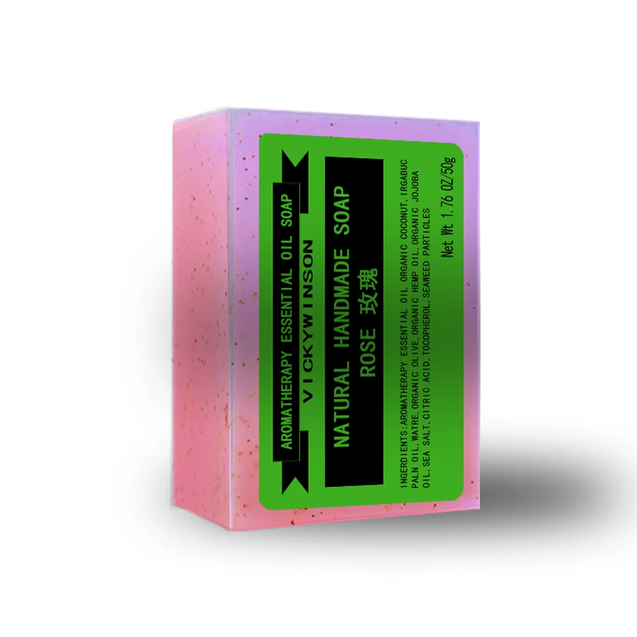 Rose aromatherapy scrub soap 50g Body Scrub Soap Bar Natural Handmade Foaming Bar Soap Seaweed scrub particles
Rose aromatherapy scrub soap 50g Body Scrub Soap Bar Natural Handmade Foaming Bar Soap Seaweed scrub particles