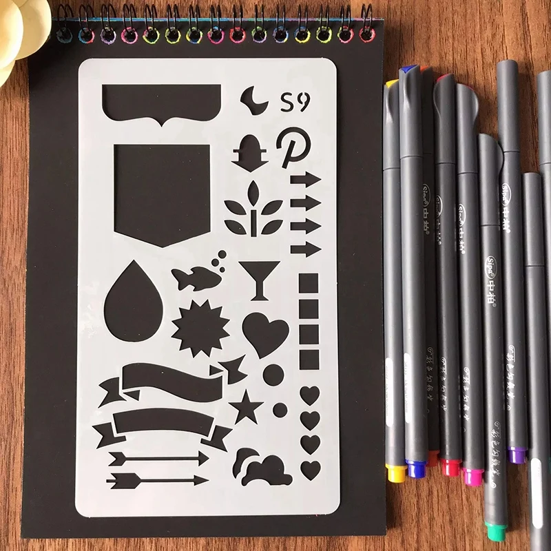 36 Pcs DIY Drawing Template Painting Template & 18 Pcs Mesh Zipper Pouch Document Bag
36 Pcs DIY Drawing Template Painting Template & 18 Pcs Mesh Zipper Pouch Document Bag