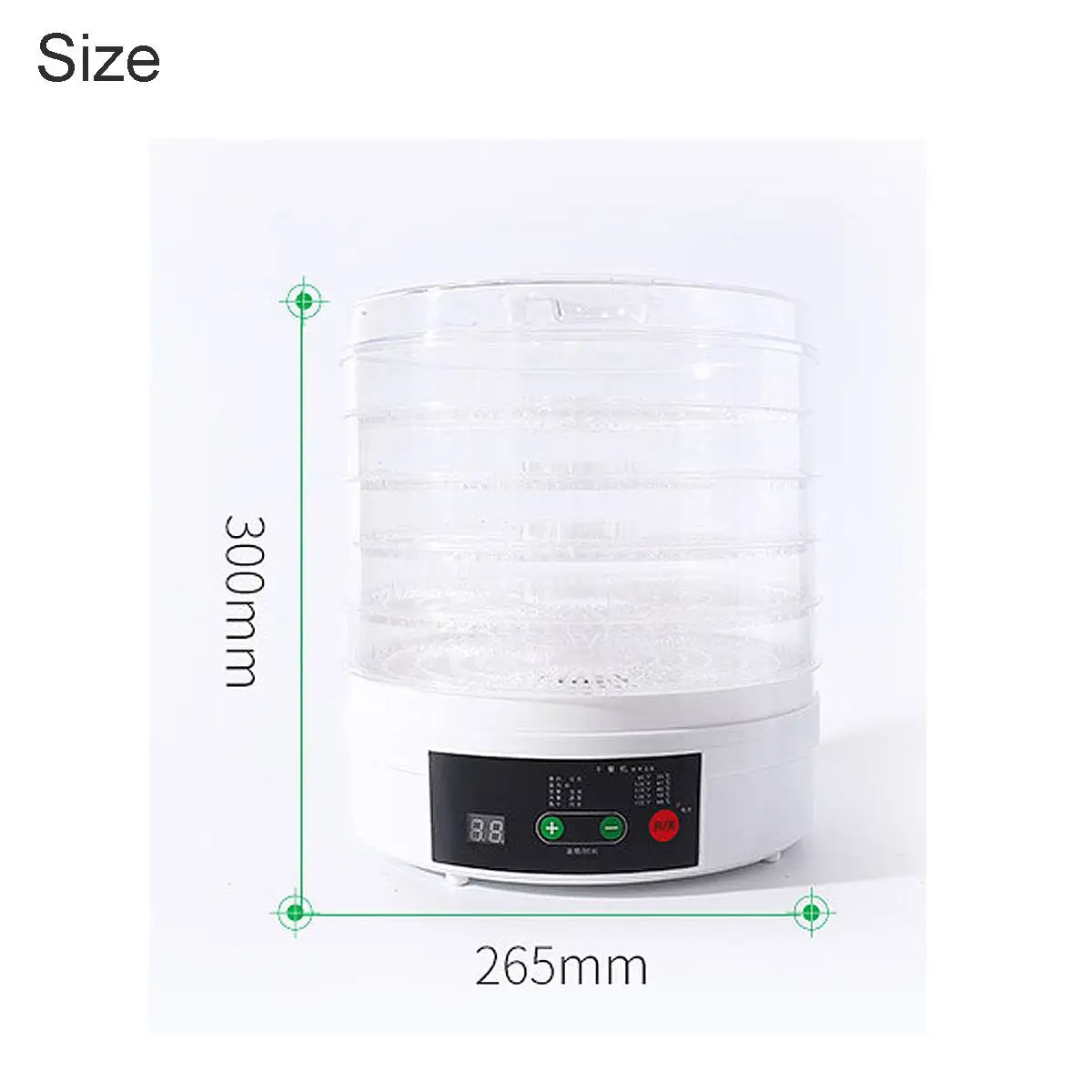 NEW Electric Food Dehydrator for Fruits and Vegetables 350W Temperature Adjustment 5 trays Snacks Air Dryer 110/220V
NEW Electric Food Dehydrator for Fruits and Vegetables 350W Temperature Adjustment 5 trays Snacks Air Dryer 110/220V