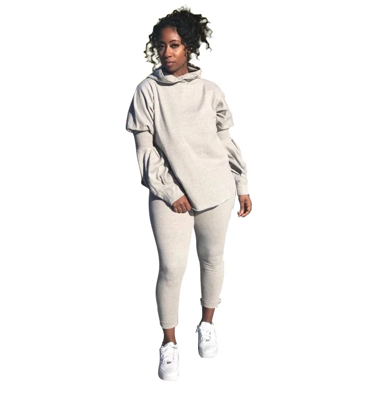 Hot Selling Women Casual Tracksuits Lady's Solid Loose Hoodies + High Waist Skinny Sport Pants Two Piece Sets 2020 Autumn
Hot Selling Women Casual Tracksuits Lady's Solid Loose Hoodies + High Waist Skinny Sport Pants Two Piece Sets 2020 Autumn