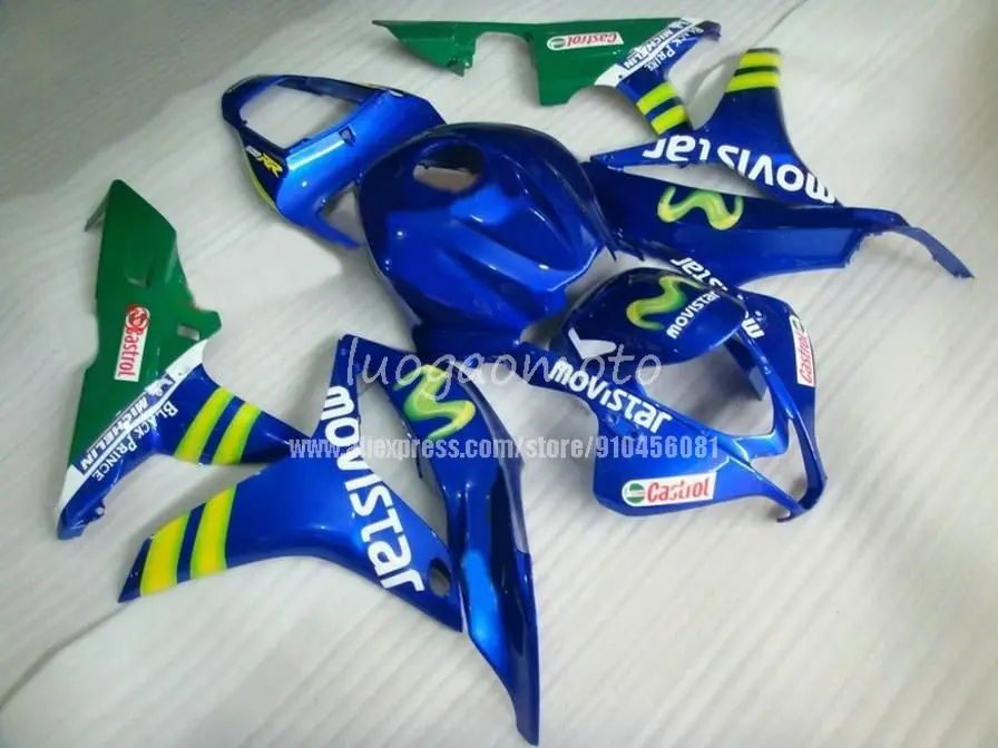 BLUEBodywork HONDA CBR600RR F5 2007 2008 injection fairings kits CBR600RR F5 07-08 Cowlings CBR600 RR 07 08 #KA723 MOVISTAR
BLUEBodywork HONDA CBR600RR F5 2007 2008 injection fairings kits CBR600RR F5 07-08 Cowlings CBR600 RR 07 08 #KA723 MOVISTAR