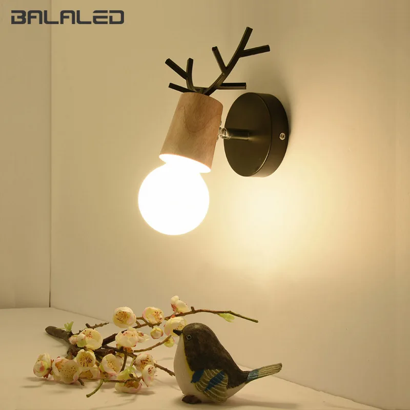 LED Wall Lamp Antlers Wooden Nordic Vintage Modern Loft Colorful Children's Room Bedroom Parlor Bedside Stair Home Lights
LED Wall Lamp Antlers Wooden Nordic Vintage Modern Loft Colorful Children's Room Bedroom Parlor Bedside Stair Home Lights