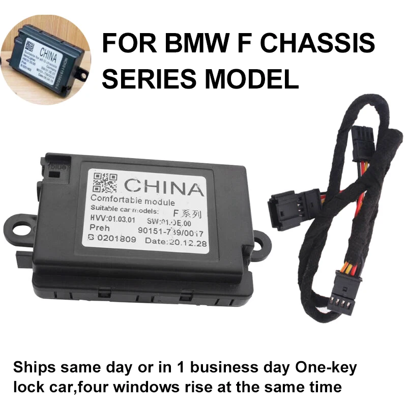 Car Comfort Control Module 18 Functions GSM Upgrade System Automatic Window Lift Gentleman Seat for BMW F/G-Series Chassis Stock
Car Comfort Control Module 18 Functions GSM Upgrade System Automatic Window Lift Gentleman Seat for BMW F/G-Series Chassis Stock