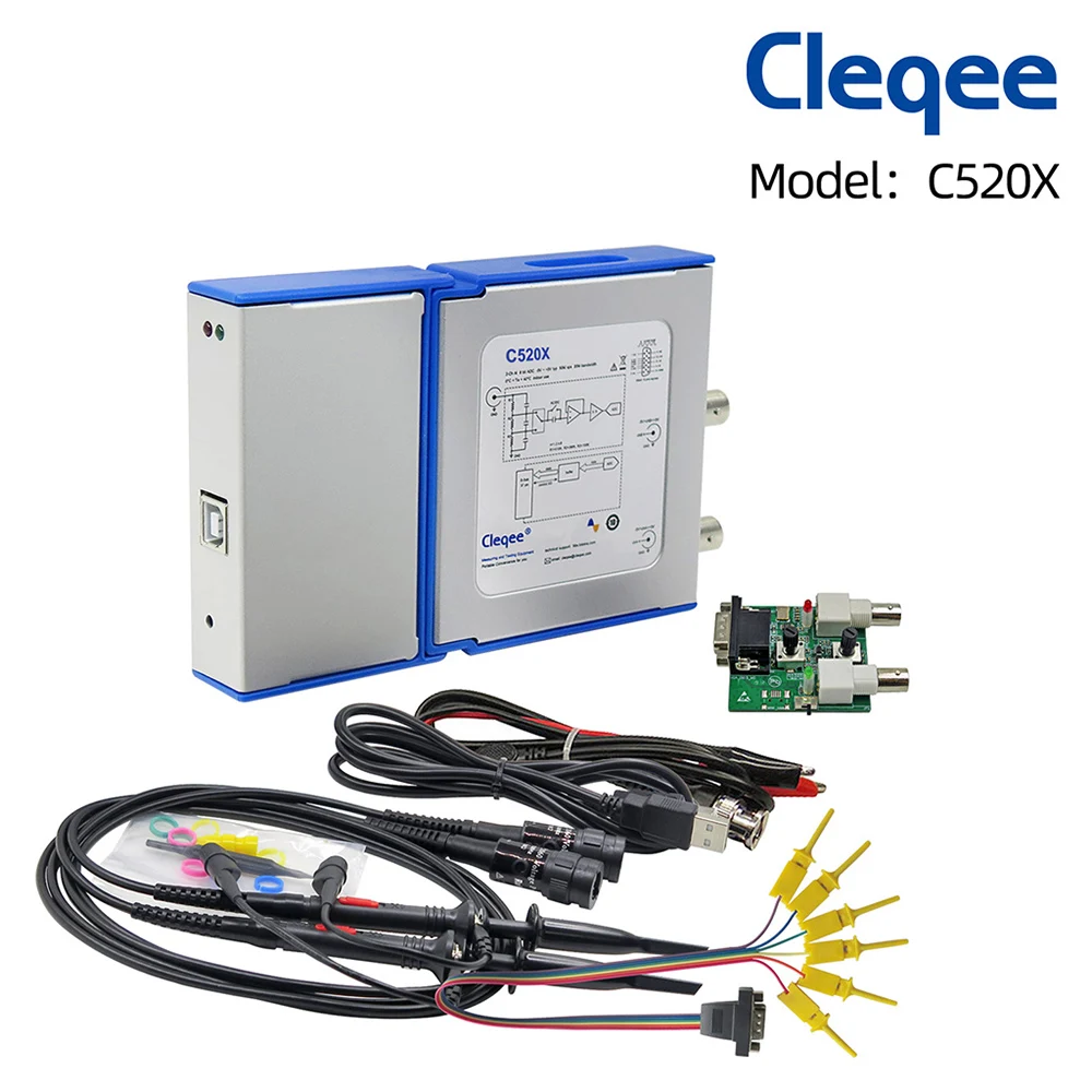 Cleqee Android и PC виртуальный цифровой USB портативный осциллограф может подключить 2