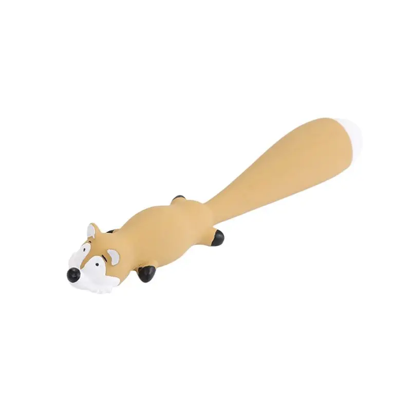 Собака латексная Жевательная пищалка звуковые игрушки мультяшный длинный хвост