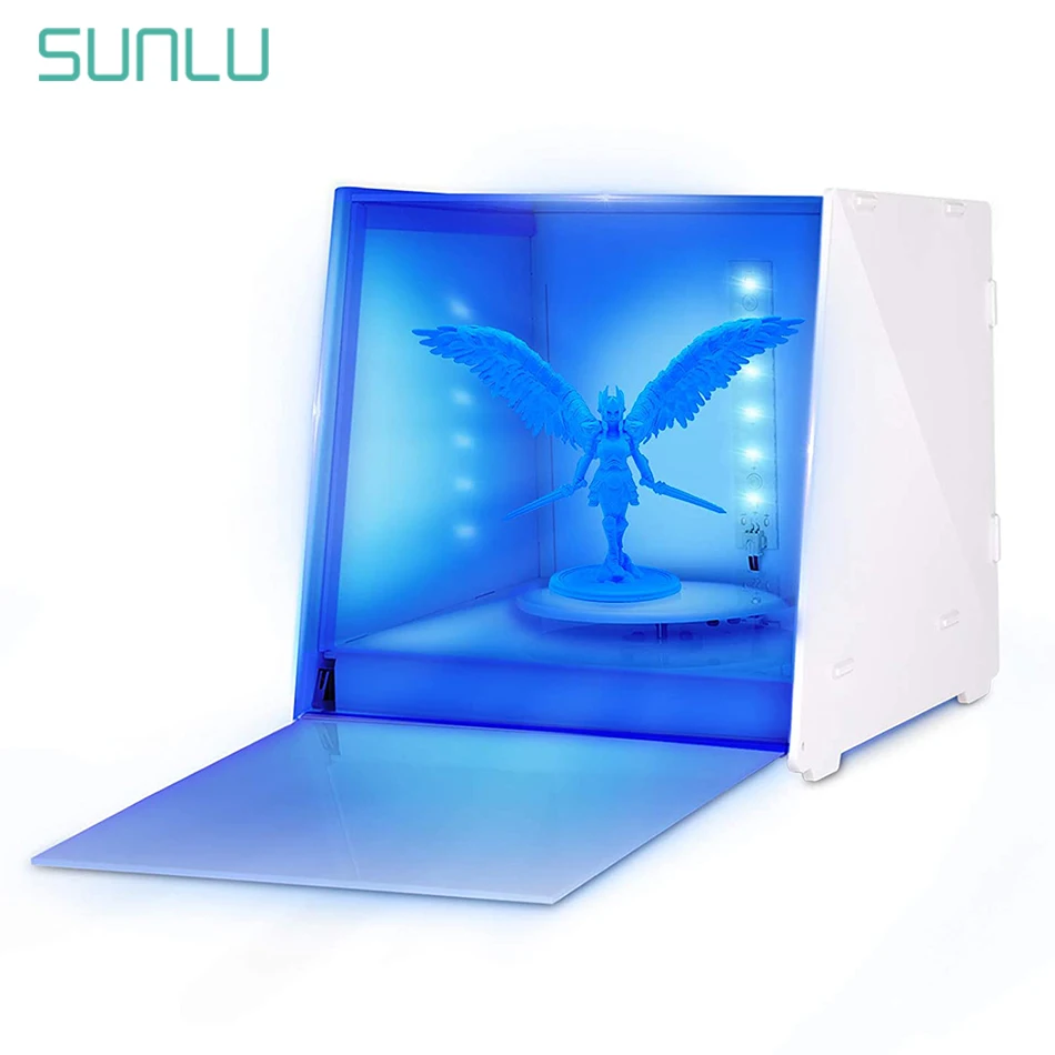 SUNLU Photopolymer Resin UV Curing Box UV Light 405nm SLA/DLP/LCD Fast Cure And Evenly Rotating Illuminate Printed Models
SUNLU Photopolymer Resin UV Curing Box UV Light 405nm SLA/DLP/LCD Fast Cure And Evenly Rotating Illuminate Printed Models
