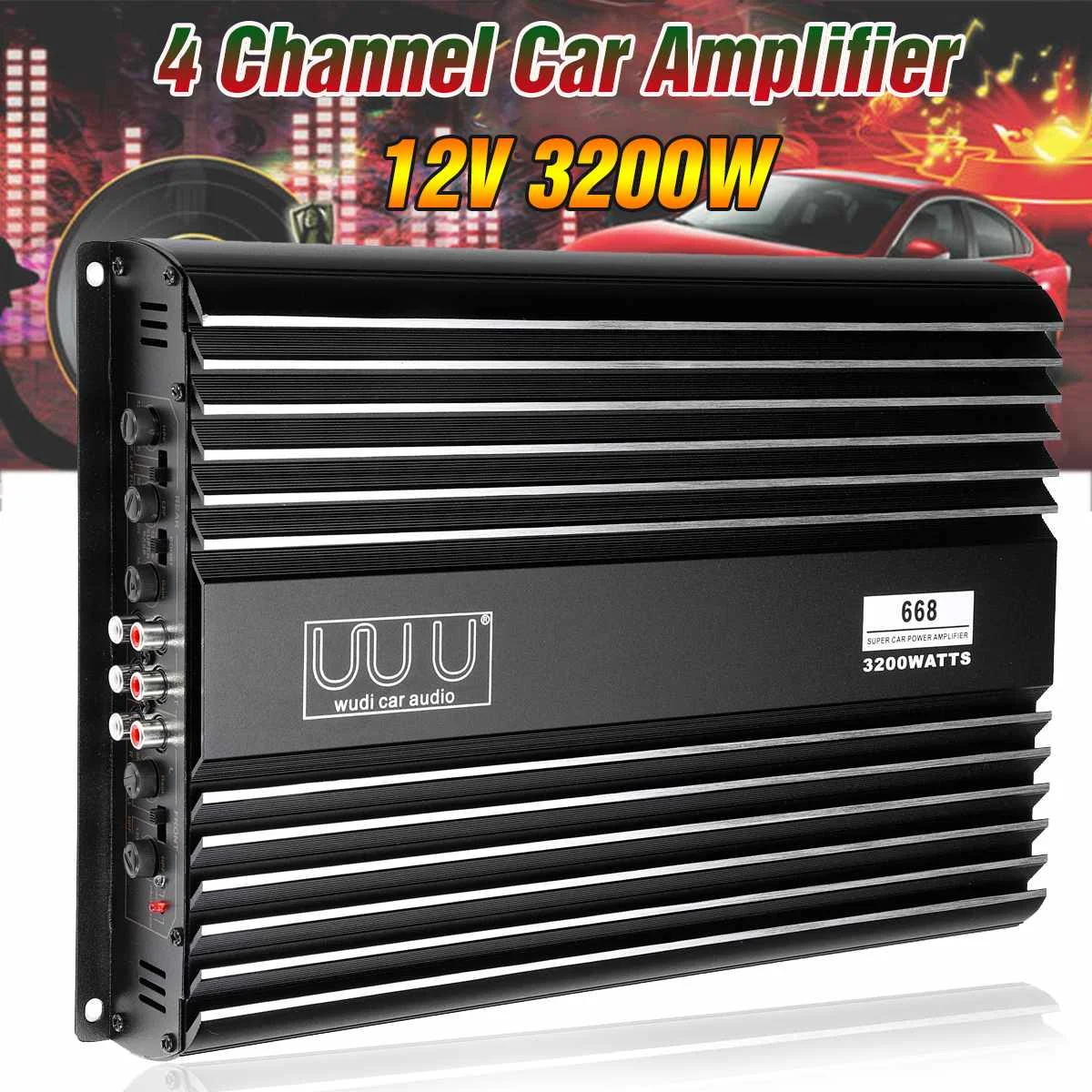 3200W 12V Car Amplifier Multichannel Powerful Car Audio Subwoofer Aluminum Alloy Vehicle Power Stereo Amp Car Sound Amplifiers
3200W 12V Car Amplifier Multichannel Powerful Car Audio Subwoofer Aluminum Alloy Vehicle Power Stereo Amp Car Sound Amplifiers