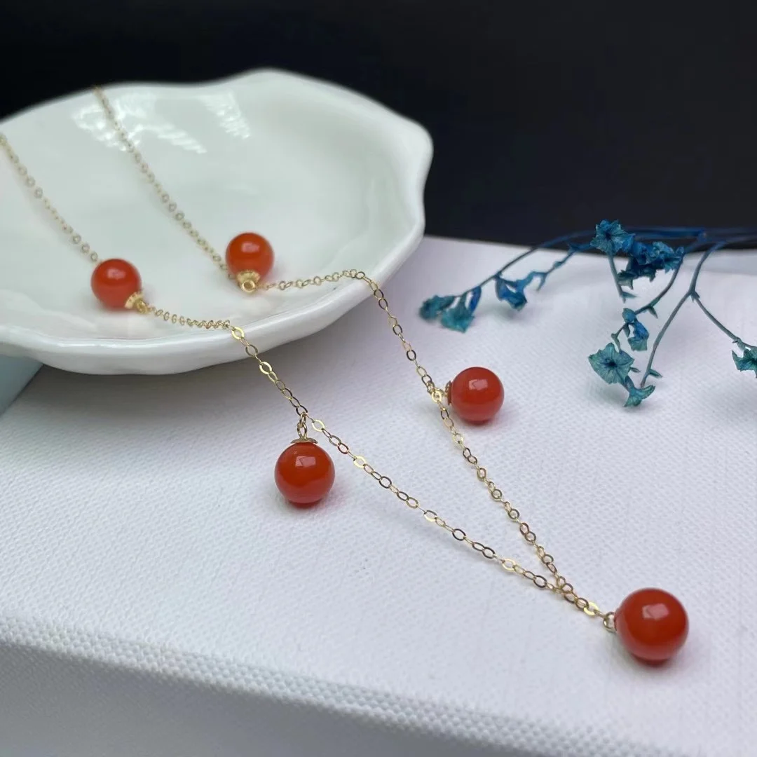 shilovem 18K yellow Gold Natural south Red agate pendants necklace fine Jewelry classic gift plant gift round mymxl101022568n
shilovem 18K yellow Gold Natural south Red agate pendants necklace fine Jewelry classic gift plant gift round mymxl101022568n