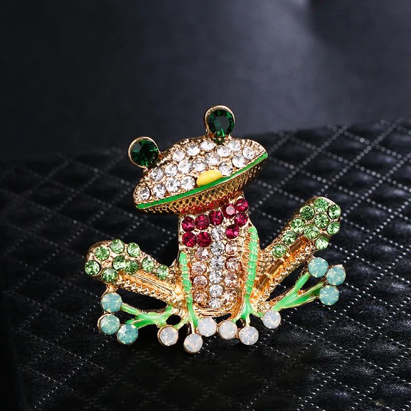 Crystal Animal Enamel Dripping Oil Little Frog Brooch Woman 2021 New Popular Korean Fashion Simple Animal Brooch Jewelry Gift
Crystal Animal Enamel Dripping Oil Little Frog Brooch Woman 2021 New Popular Korean Fashion Simple Animal Brooch Jewelry Gift