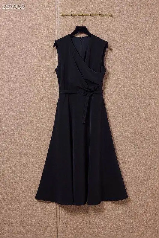 Autumn Dress 2021 Midi Dresses Woman Party Night Empire V-Neck Sleeveless Belt Black Dress Elegant Vestidos De Fiesta
Autumn Dress 2021 Midi Dresses Woman Party Night Empire V-Neck Sleeveless Belt Black Dress Elegant Vestidos De Fiesta