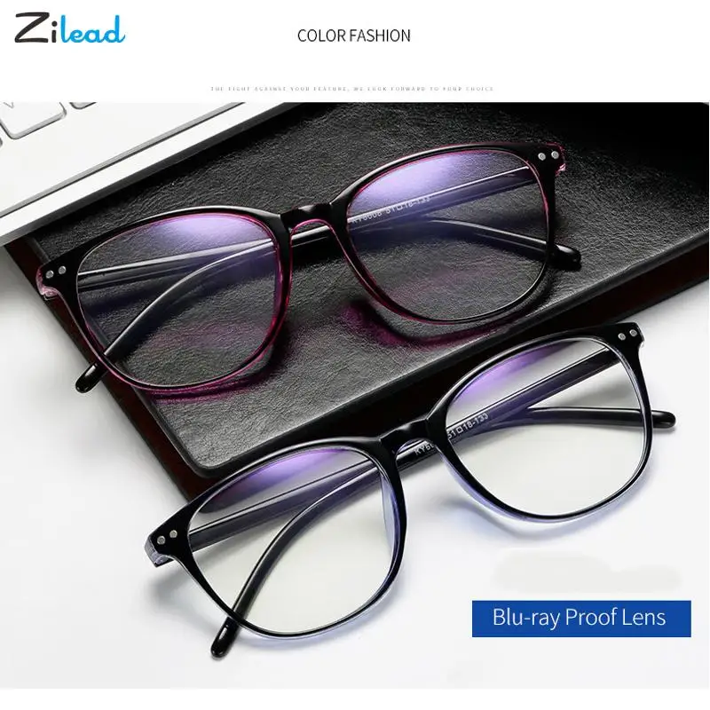 Очки Zilead -1/-1 5/.../-5 5/-6 для близорукости ультралегкие круглые Рецептурные очки