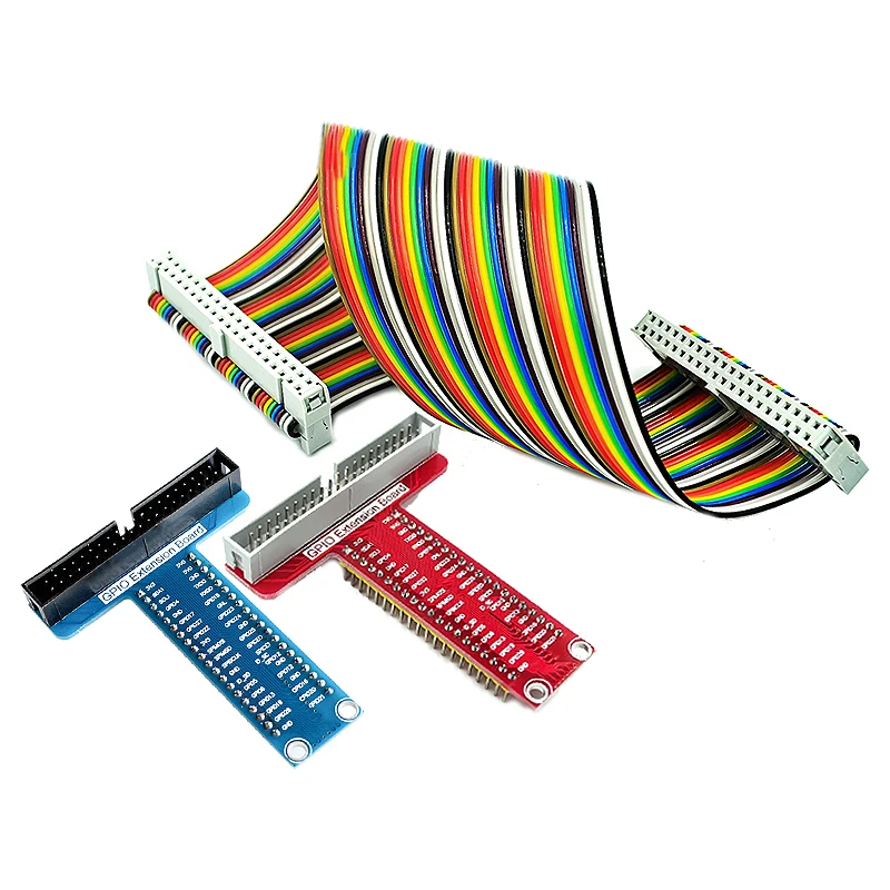 For Raspberry Pi 4 3 B + Accessories T type GPIO expansion board + For Raspberry pi 40P cable Red/blue PCB board
For Raspberry Pi 4 3 B + Accessories T type GPIO expansion board + For Raspberry pi 40P cable Red/blue PCB board