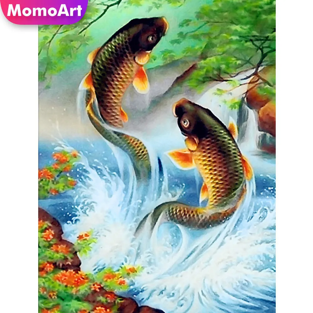 Momoart 5D DIY Diamond Embroidery Fish Rhinestone Picture Diamond Painting Animal Mosaic Handicrafts Rhinestone Decor For Home 
Momoart 5D DIY Diamond Embroidery Fish Rhinestone Picture Diamond Painting Animal Mosaic Handicrafts Rhinestone Decor For Home
