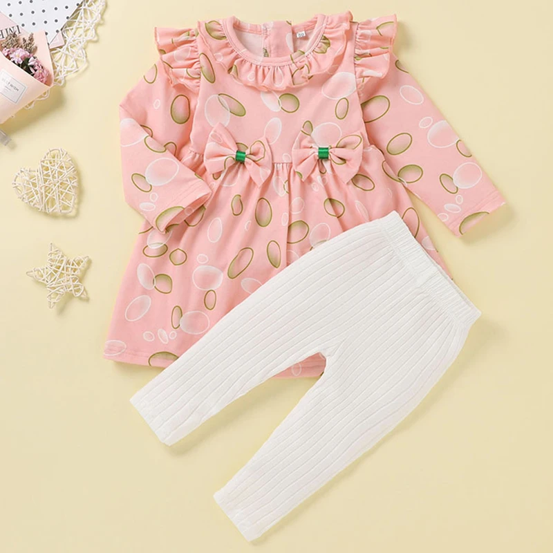ZWY568 Baby Spring Autumn Clothing Toddler Kids Baby Girl Ruffle Long Sleeves Floral Tops Dress+ Ruffled Pants Clothes 2PCS Set
ZWY568 Baby Spring Autumn Clothing Toddler Kids Baby Girl Ruffle Long Sleeves Floral Tops Dress+ Ruffled Pants Clothes 2PCS Set