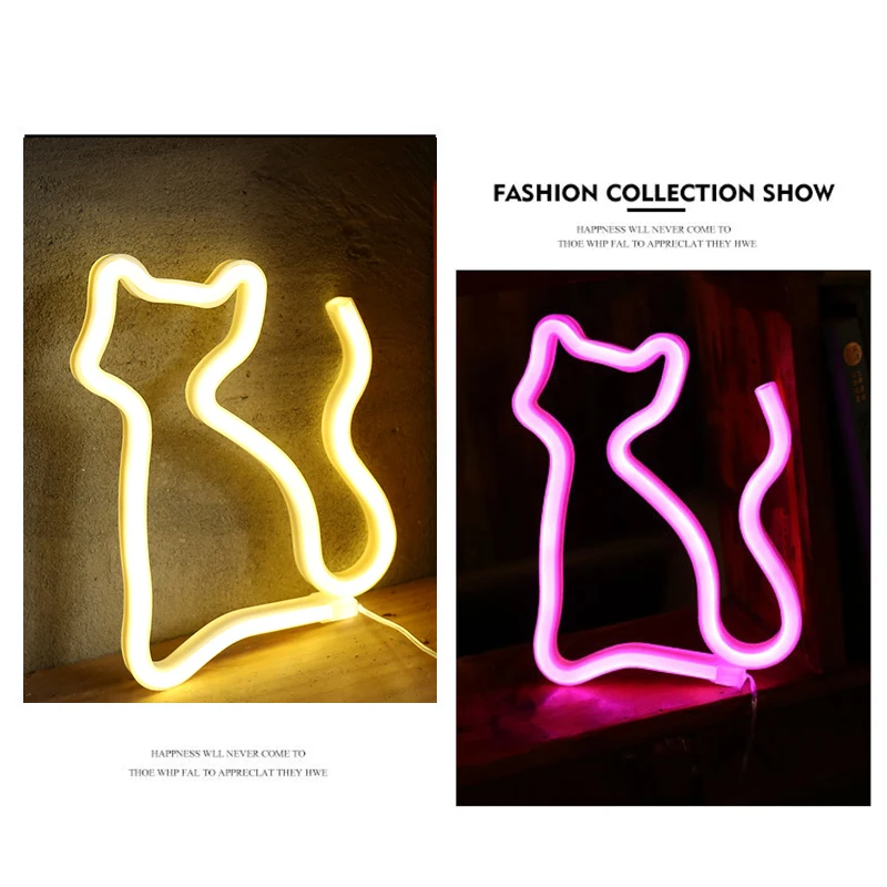 LED Light Bedroom Decoration Wedding Party Decoration Gift USB Battery Light Holiday Decoration Neon Light Night Light Cat Shape
LED Light Bedroom Decoration Wedding Party Decoration Gift USB Battery Light Holiday Decoration Neon Light Night Light Cat Shape