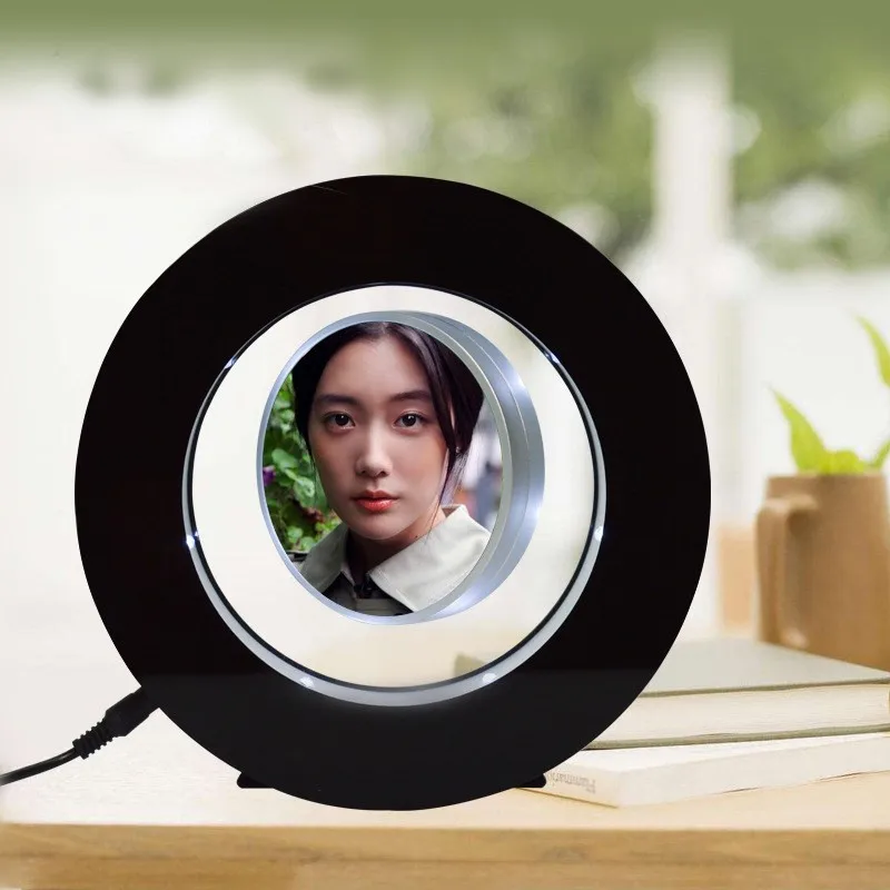 Round Shape Levitating Picture Frame for Gift Magnetic Levitation Floating Photo Frame with Led Lights Frames for Pictures
Round Shape Levitating Picture Frame for Gift Magnetic Levitation Floating Photo Frame with Led Lights Frames for Pictures