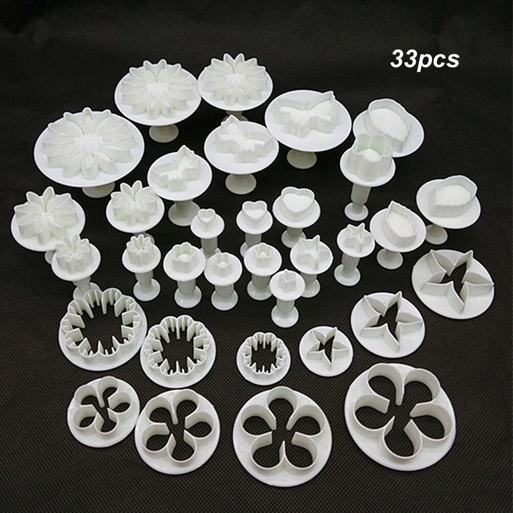 33pcs/set Sugarcraft Cake Decorating Tool Set Fondant Plunger Cutters Cake Tools Cookie Biscuit Cake Mold Baking Accessories
33pcs/set Sugarcraft Cake Decorating Tool Set Fondant Plunger Cutters Cake Tools Cookie Biscuit Cake Mold Baking Accessories