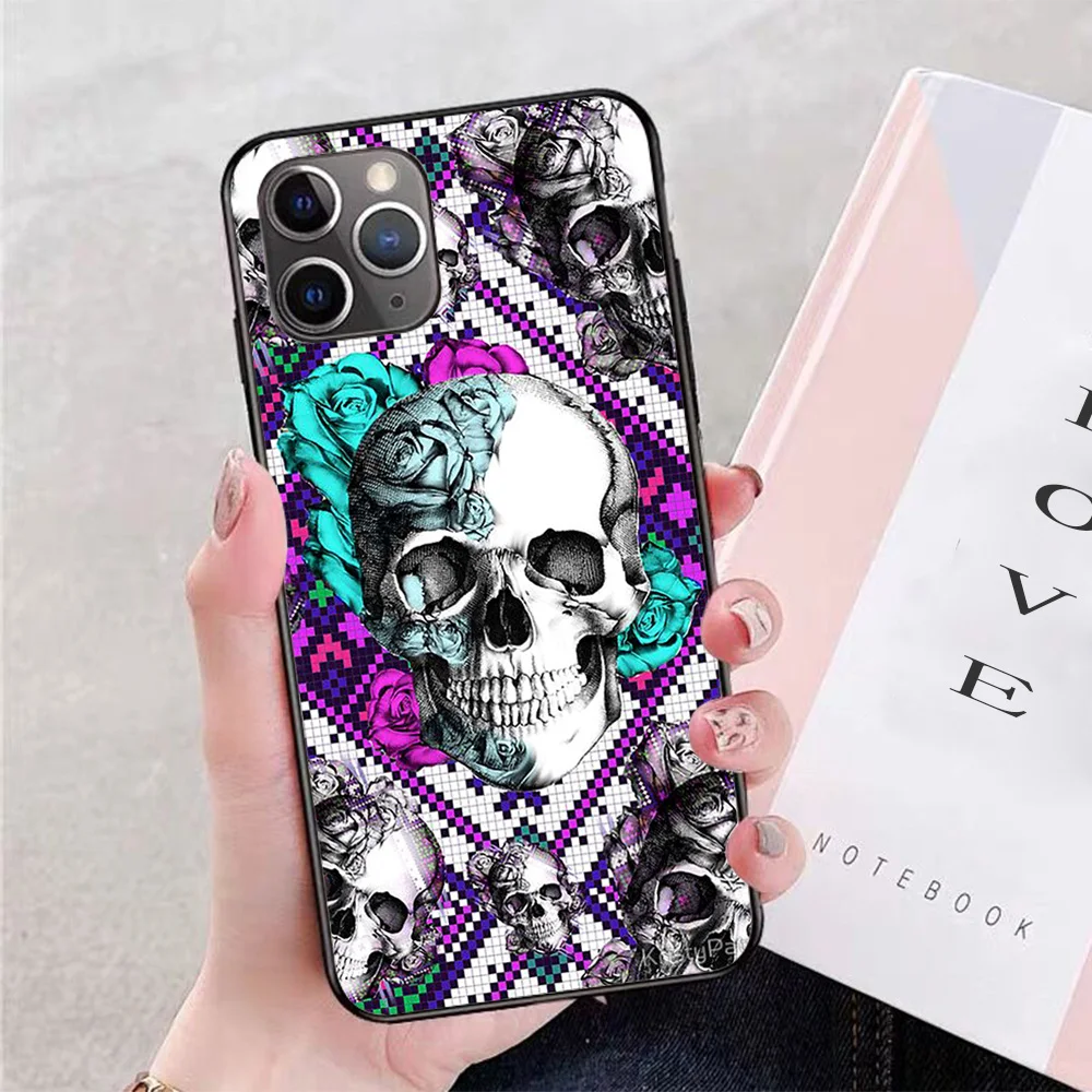 For iPhone Aztec rose skull in purple and teal Kristy Patterson Soft TPU Border Apple iPhone Case
For iPhone Aztec rose skull in purple and teal Kristy Patterson Soft TPU Border Apple iPhone Case