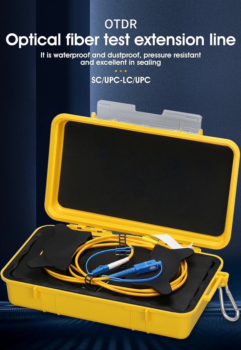 SC/UPC-LC/UPC OTDR Zone Eliminator,Fiber Rings ,Fiber Optic OTDR Launch Cable Box 500M 1Km 2Km
SC/UPC-LC/UPC OTDR Zone Eliminator,Fiber Rings ,Fiber Optic OTDR Launch Cable Box 500M 1Km 2Km