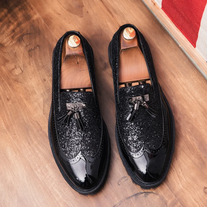 Spring Autumn Fashion leather men shoes luxury brand tassel rhinestones male footwear platform man wedding dress oxford shoes 
Spring Autumn Fashion leather men shoes luxury brand tassel rhinestones male footwear platform man wedding dress oxford shoes