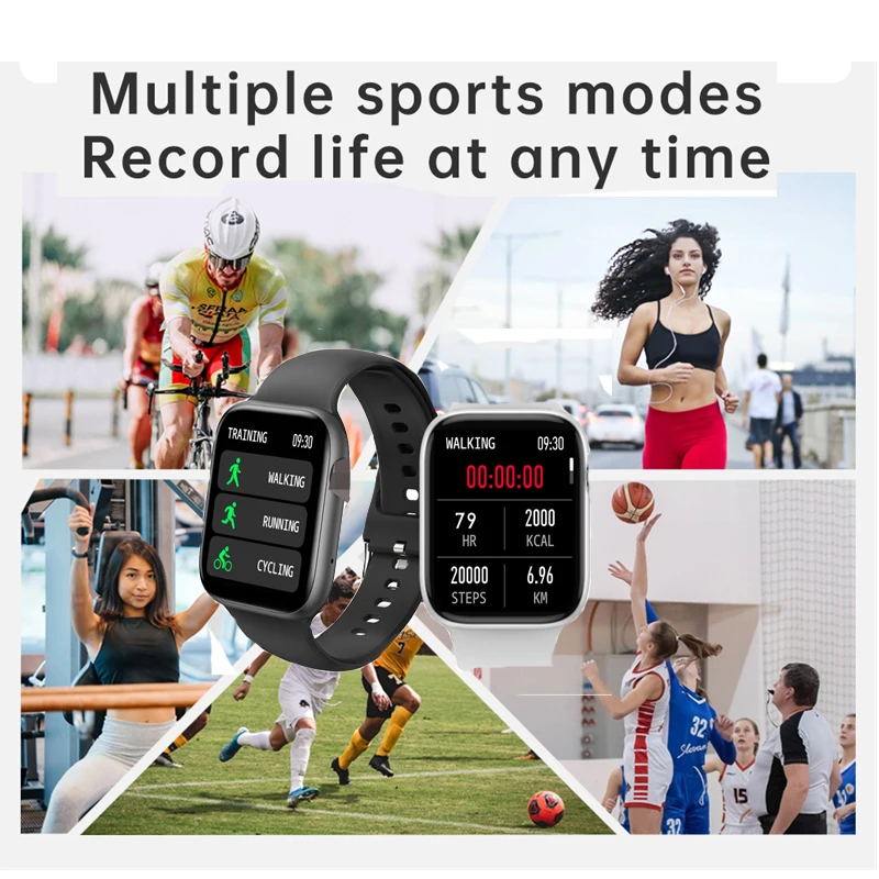 Full Touch 1.72 inch Smart Watch Bluetooth Call Real Time Fitness Tracker Heart Rate Monitor Smartwatch For IOS Android
Full Touch 1.72 inch Smart Watch Bluetooth Call Real Time Fitness Tracker Heart Rate Monitor Smartwatch For IOS Android