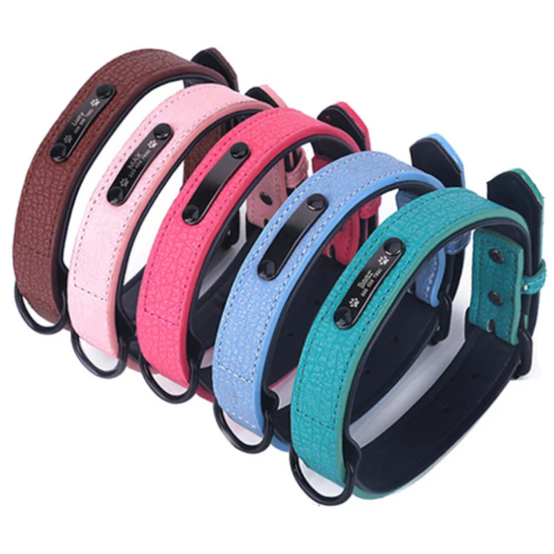 Personalized Custom Dog Collars Leather Pet Dog Tag Collar Leash Lead For Small Medium Large Dogs Pitbull Bulldog Pugs Beagle
Personalized Custom Dog Collars Leather Pet Dog Tag Collar Leash Lead For Small Medium Large Dogs Pitbull Bulldog Pugs Beagle