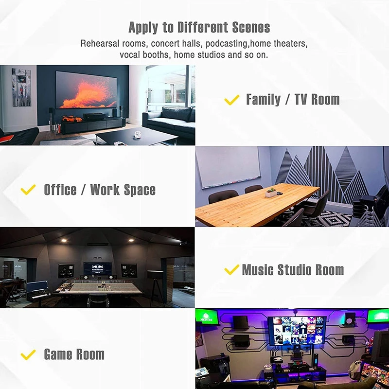 24 Pcs Acoustic Panel,Acoustic Foam Board,Studio Wedge Brick,Acoustic Panel Wedges Foam,for Home and Office,5X30X30 cm
24 Pcs Acoustic Panel,Acoustic Foam Board,Studio Wedge Brick,Acoustic Panel Wedges Foam,for Home and Office,5X30X30 cm