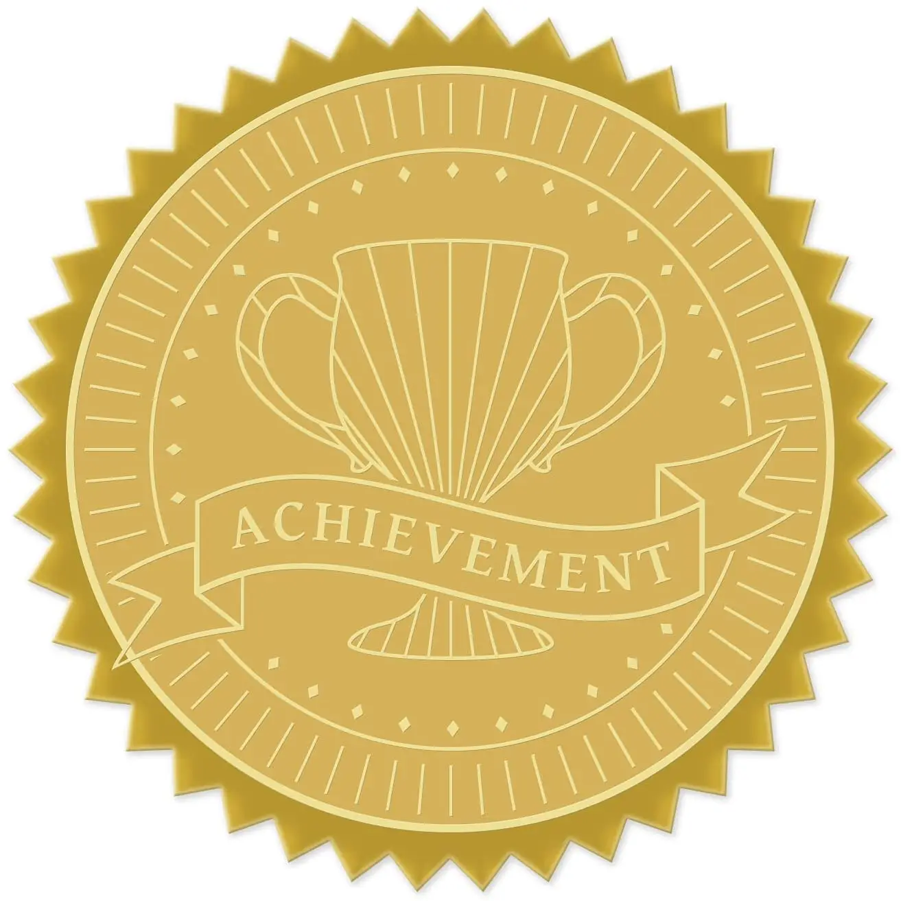 Gold foil certificate seal achievement 2 inch round dry glue embossed stickers 100 sheets of notarized seal monogram embossed
Gold foil certificate seal achievement 2 inch round dry glue embossed stickers 100 sheets of notarized seal monogram embossed