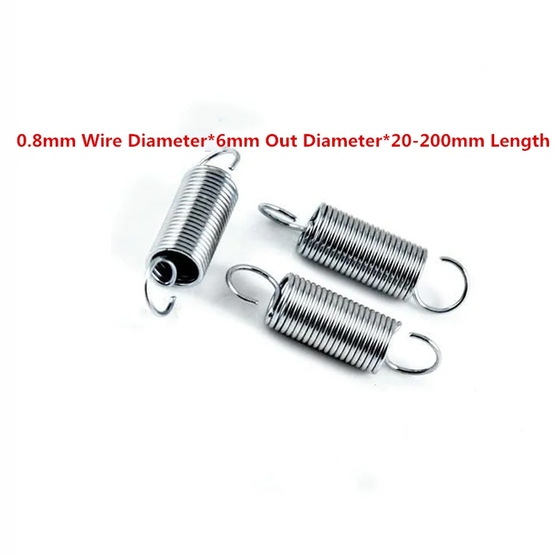 5PCS Cheap Custom Small Stainless Steel Compression and Extension Spring 0.8mm Wire Diameter*6mm Out Diameter*20-200mm Length
5PCS Cheap Custom Small Stainless Steel Compression and Extension Spring 0.8mm Wire Diameter*6mm Out Diameter*20-200mm Length