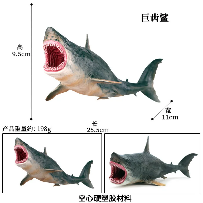 Children's Simulation Marine Animal Model Megalodon Man-eating Shark Shark Great White Shark Tiger Shark Animal Decoration Toy
Children's Simulation Marine Animal Model Megalodon Man-eating Shark Shark Great White Shark Tiger Shark Animal Decoration Toy