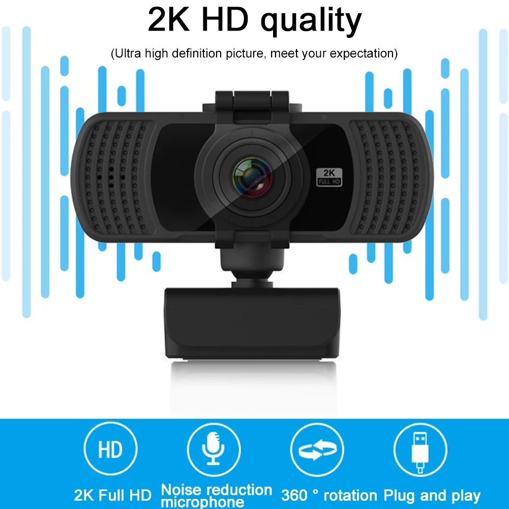 Live Broadcast Conferences Camera Privacy Cover 2K 4MP 30fps HD Webcam Computer With Microphone Teaching Auto Focusing
Live Broadcast Conferences Camera Privacy Cover 2K 4MP 30fps HD Webcam Computer With Microphone Teaching Auto Focusing