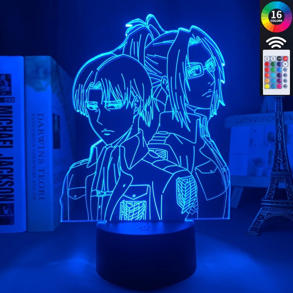 Attack on Titan Levi Ackerman Acrylic 3d Lamp Hange Zoe for Home Room Decor Light Child Gift Hange Zoe LED Night Light Anime
Attack on Titan Levi Ackerman Acrylic 3d Lamp Hange Zoe for Home Room Decor Light Child Gift Hange Zoe LED Night Light Anime