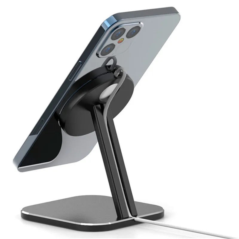 Magnetic Wireless Charger Holder For MagSafe IPhone 12 12Pro 12ProMax 12mini All aluminum alloy Magnet Hanging charging stand
Magnetic Wireless Charger Holder For MagSafe IPhone 12 12Pro 12ProMax 12mini All aluminum alloy Magnet Hanging charging stand