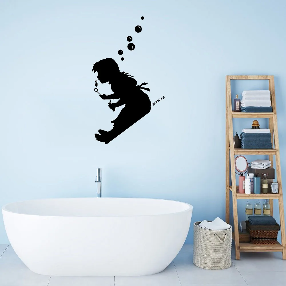 Cute Little Girl Blowing Bubbles Wall Sticker For Bathroom Wall Decal Home Decor Vinyl Mural Revocable DW10890
Cute Little Girl Blowing Bubbles Wall Sticker For Bathroom Wall Decal Home Decor Vinyl Mural Revocable DW10890