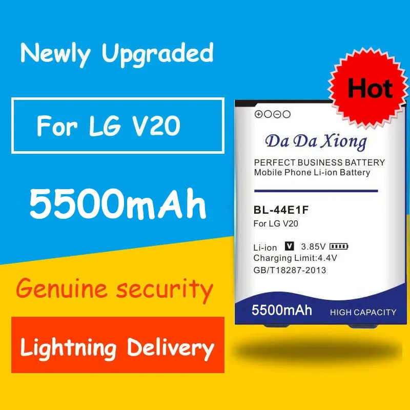 Бесплатная доставка 5500 мАч BL-44E1F BL44E1F батарея для LG V20 VS995 US996 LS997 H990DS H910 H918 Stylus3 M400DY