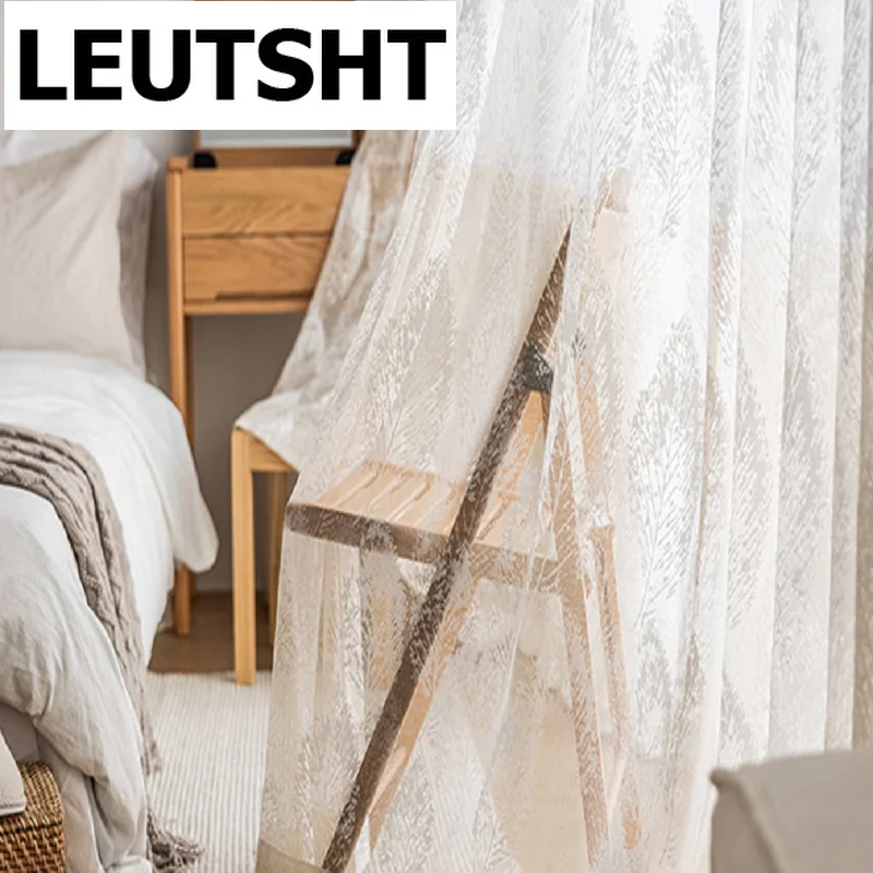 Шторы на окна в скандинавском стиле для гостиной, столовой, спальни, шторы с изображением перьев 
Шторы на окна в скандинавском стиле для гостиной, столовой, спальни, шторы с изображением перьев