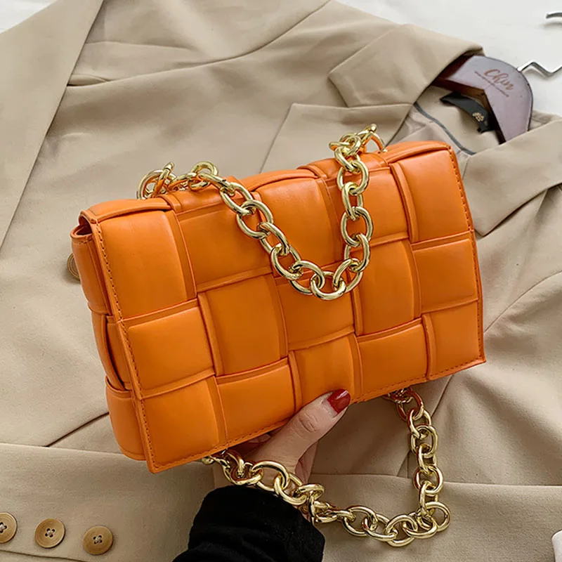 Women Crossbody Bag Weave Flap Bags For Women 2020 Quality Leather Thick Chain Shoulder Messenger Bags Female Handbag And Purse
Women Crossbody Bag Weave Flap Bags For Women 2020 Quality Leather Thick Chain Shoulder Messenger Bags Female Handbag And Purse