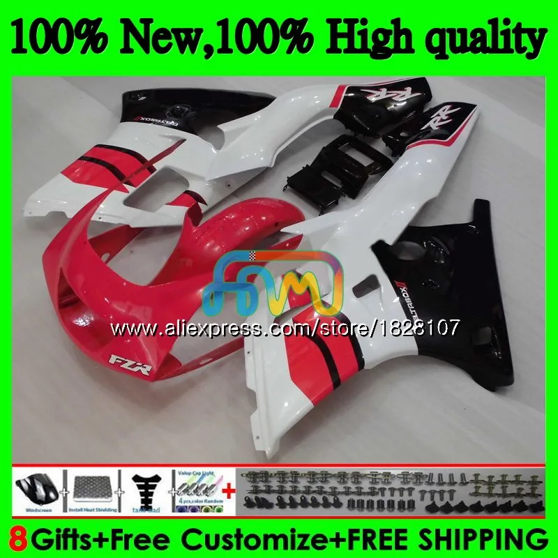 

FZR250RR For YAMAHA FZR250R FZRR FZR 250R FZR250 86 87 88 89 127BS.12 FZR Red white blk 250 FZR-250 1986 1987 1988 1989 Fairings