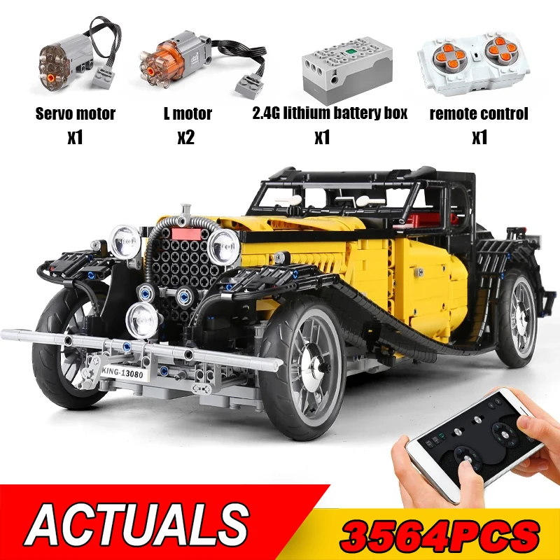 MOULD KING 13080 приложение RC моторизованный T50 классическая модель автомобиля сборная игрушка строительные блоки кирпичи креативные рождественс...
MOULD KING 13080 приложение RC моторизованный T50 классическая модель автомобиля сборная игрушка строительные блоки кирпичи креативные рождественс...