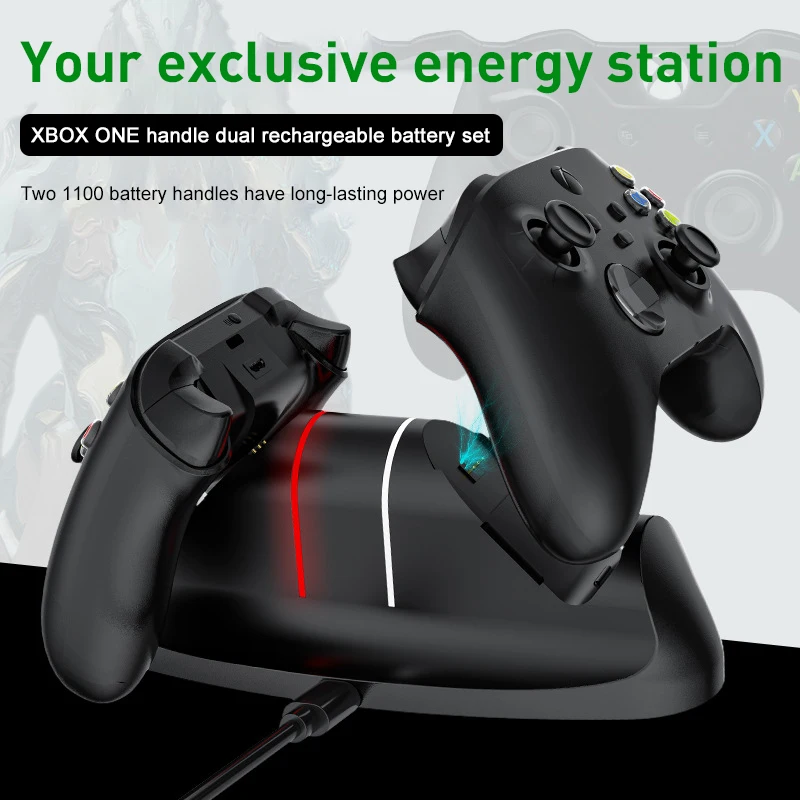 For XBOX Series S/X Controller Game Charging Dock Station/2 Rechargeable Battery Quick Charger Dock Station Charger for Xbox One
For XBOX Series S/X Controller Game Charging Dock Station/2 Rechargeable Battery Quick Charger Dock Station Charger for Xbox One