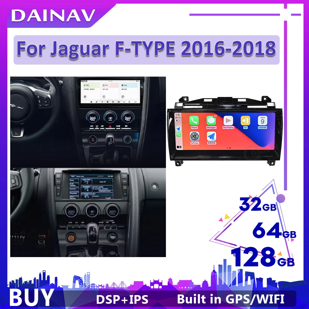 Android радио для Jaguar F-TYPE 2016-2018 Автомобильный GPS-навигатор CARPLAY автомобильный стерео Мультимедийный радиоплеер
Android радио для Jaguar F-TYPE 2016-2018 Автомобильный GPS-навигатор CARPLAY автомобильный стерео Мультимедийный радиоплеер