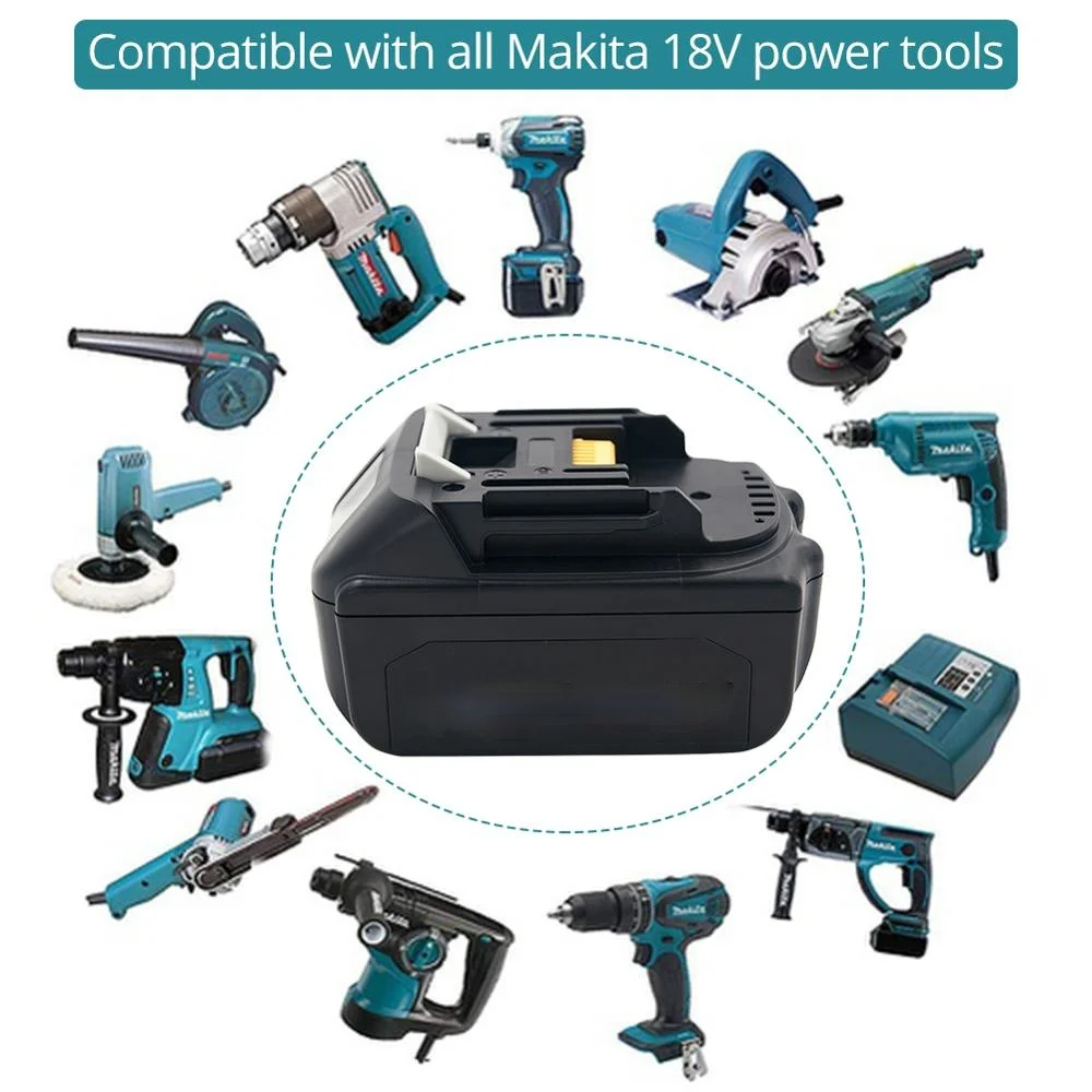 BL1860B 18V 6000mAh Replacement Battery for Makita BL1850B BL1860 BL1840 BL1815 Cordless Drill with Single Cell Balance Protect
BL1860B 18V 6000mAh Replacement Battery for Makita BL1850B BL1860 BL1840 BL1815 Cordless Drill with Single Cell Balance Protect