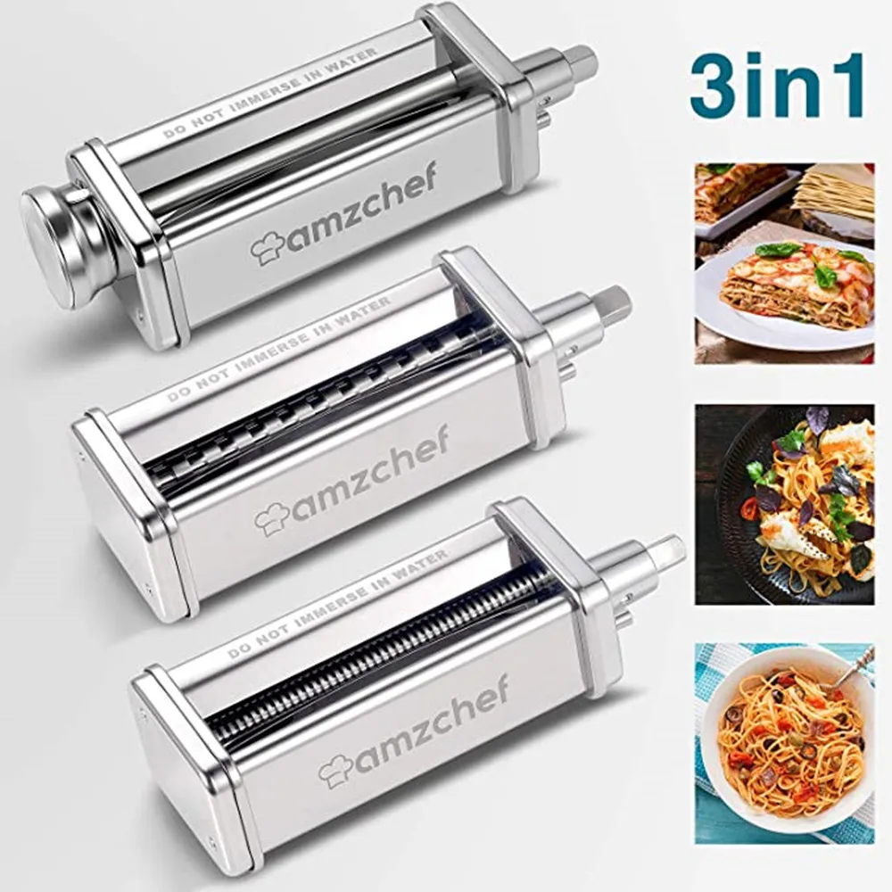 3PCS Noodle Makers Parts For Kitchenaid Fettucine Cutter Roller Attachment For Stand Mixers Kitchen Aid Pasta Food Processors
3PCS Noodle Makers Parts For Kitchenaid Fettucine Cutter Roller Attachment For Stand Mixers Kitchen Aid Pasta Food Processors