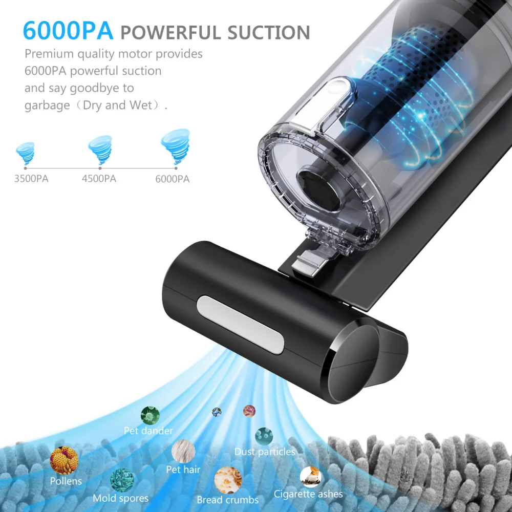 Foxnovo Car Vacuum Cleaner Wet and Dry Strong Suction Handheld Dust Collector (Black and Silver)
Foxnovo Car Vacuum Cleaner Wet and Dry Strong Suction Handheld Dust Collector (Black and Silver)