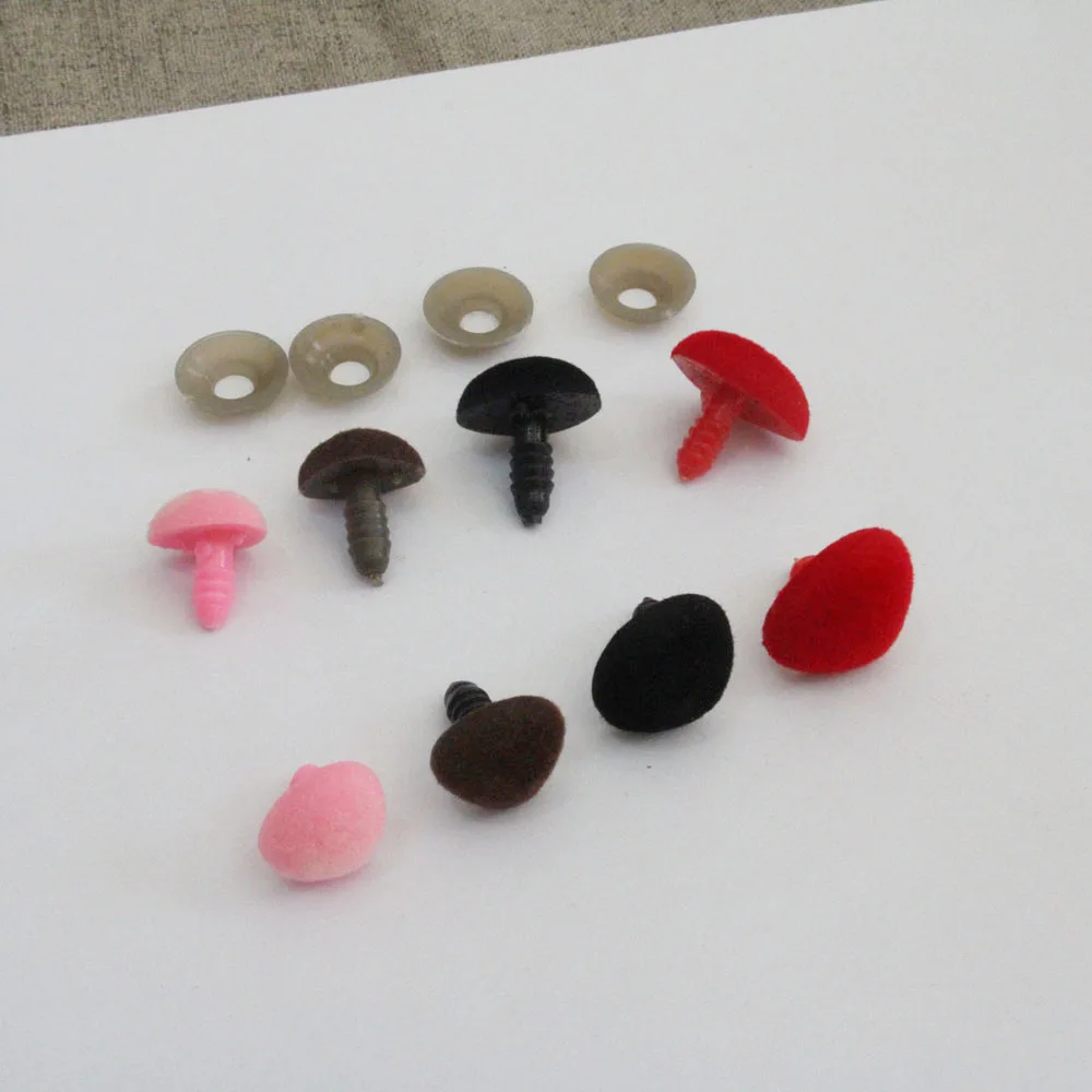 50pcs/lot 10x11/13x15/14x18/15x20mm pink/red/black/brown clean flocking Triangular safety toy nose & soft washer
50pcs/lot 10x11/13x15/14x18/15x20mm pink/red/black/brown clean flocking Triangular safety toy nose & soft washer
