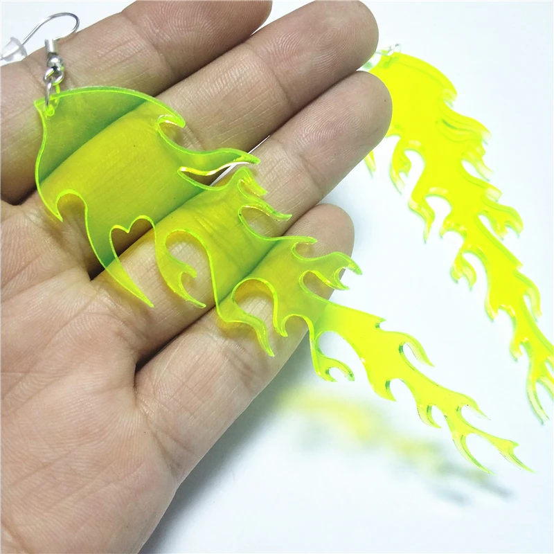 15 Colors Fire Flame Drop Earrings for Women Long Dangle Girls Jewellry Neon Green Pink Acrylic Accessories
15 Colors Fire Flame Drop Earrings for Women Long Dangle Girls Jewellry Neon Green Pink Acrylic Accessories