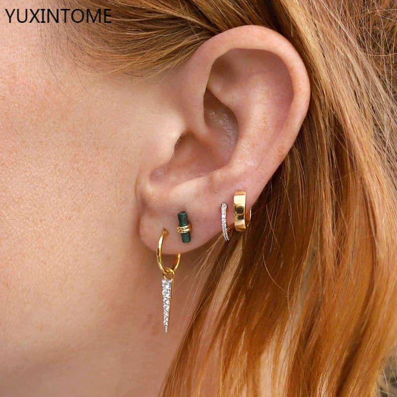 925 Sterling Silver Ear Buckle Cone Hoop Earrings for Women Geometric Triangle Dangle Drop Earrings Fashion Jewelry Gifts
925 Sterling Silver Ear Buckle Cone Hoop Earrings for Women Geometric Triangle Dangle Drop Earrings Fashion Jewelry Gifts