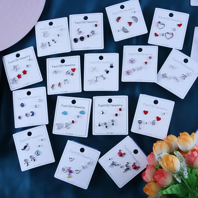 Женские серьги с кристаллами и бабочками из стерлингового серебра 925 пробы 21