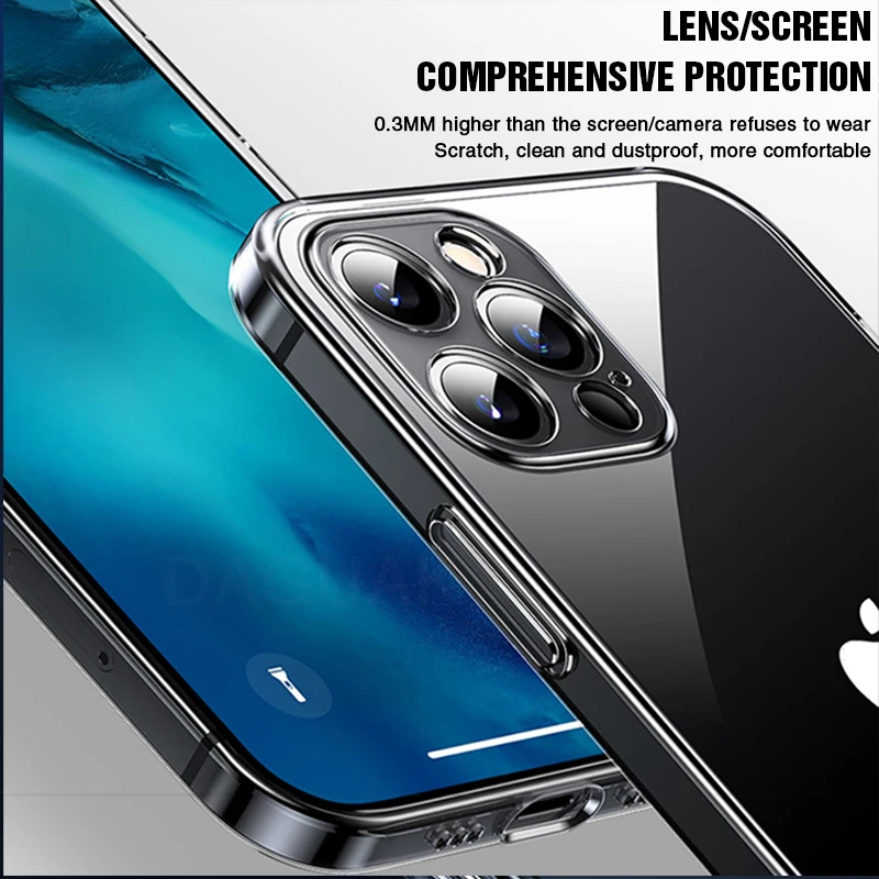 Camera Lens Protection Clear Phone Case For iPhone 12 Pro Max Silicone Soft Cover For iPhone 12 Mini Shockproof Back Cover Gift
Camera Lens Protection Clear Phone Case For iPhone 12 Pro Max Silicone Soft Cover For iPhone 12 Mini Shockproof Back Cover Gift