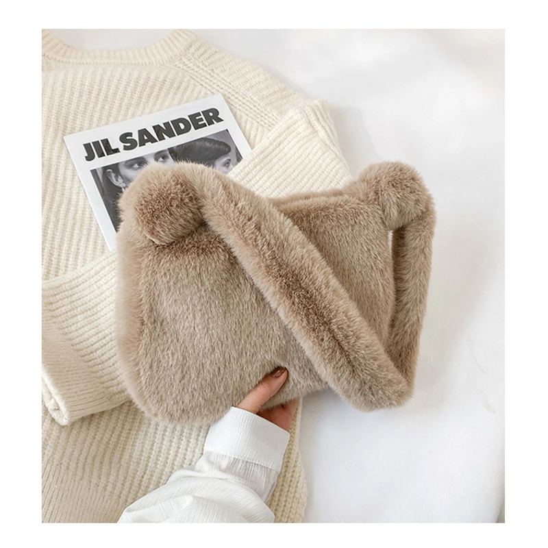 Winter Soft warm Plush Shoulder Women's Bag Casual Solid Color Simplicity New luxurious Trend Fashion Tote Bag
Winter Soft warm Plush Shoulder Women's Bag Casual Solid Color Simplicity New luxurious Trend Fashion Tote Bag